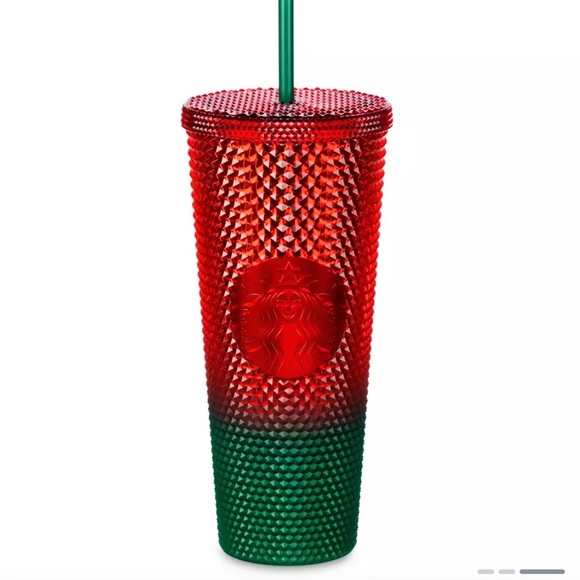 Walt Disney World Mickey Starbucks Holiday Christmas Tumbler with Straw New - Picture 1 of 2
